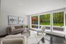 Sitting Room Inside Master Suite Overlooking The Park-like backyard
