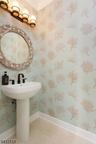 Luxurious powder room with