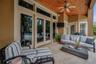 Spacious, elegantly designed covered lanai offering year-round outdoor living