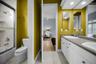 Upper level Jack-and-Jill Bath connecting the bedrooms