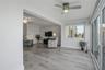 Sunroom and living room