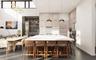Kitchen with oversized island & a scullery kitchen as well featuring top tier appliances.