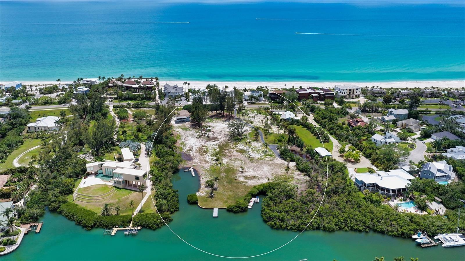 5.5 acres - rarely available acreage on highly desirable Longboat Key.