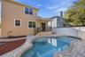 back of home and pool view
