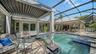 The roof of the pergula can be opened or closed, for additional sun or shade.  It also features a water wall, (not shown) cascading into the pool