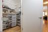 Walk-in foyer closet - sheves