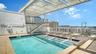 Dreamy heated rooftop pool at Risdon on 5th in the heart of the Rosemary Arts & Design District