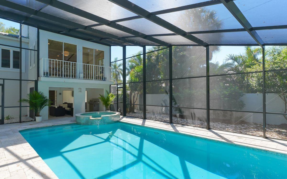 Heated pool and spa