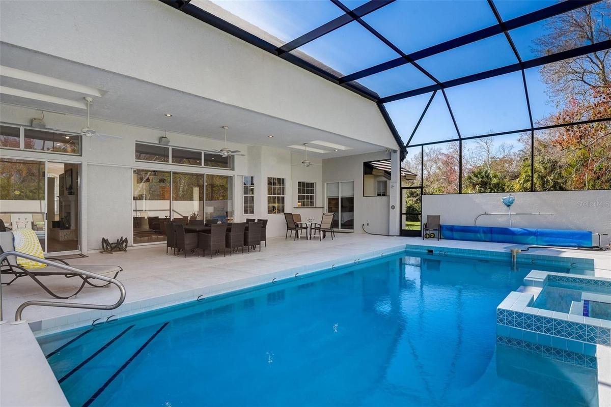 Heated pool and spa