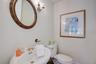 1/2 bath off Family room