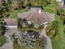 Aerial view of the house