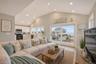 Virtually staged living room