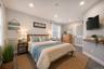 Virtually staged  primary bedroom