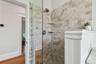 Guest bath walk-in shower.