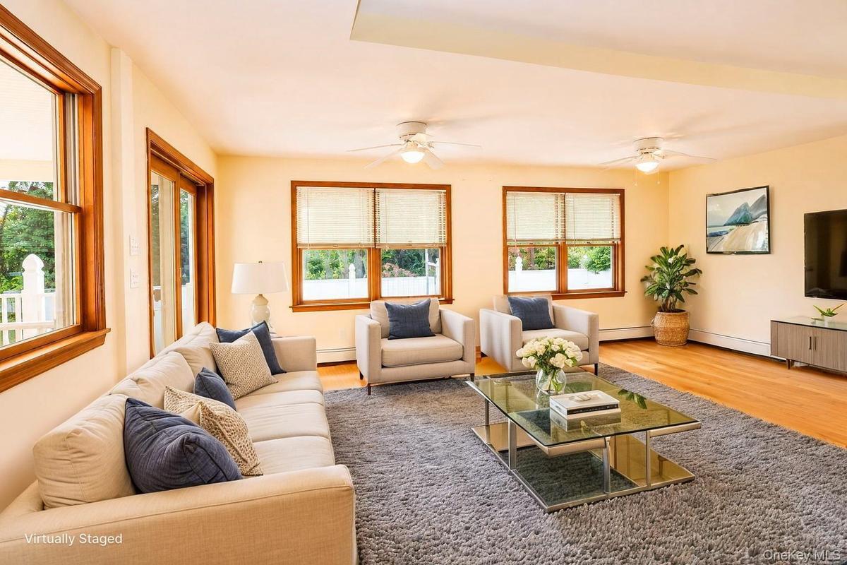 First floor Family room virtually staged