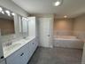 Spacious with oversize tub.