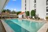 Newly resurfaced swimming pool for residents
