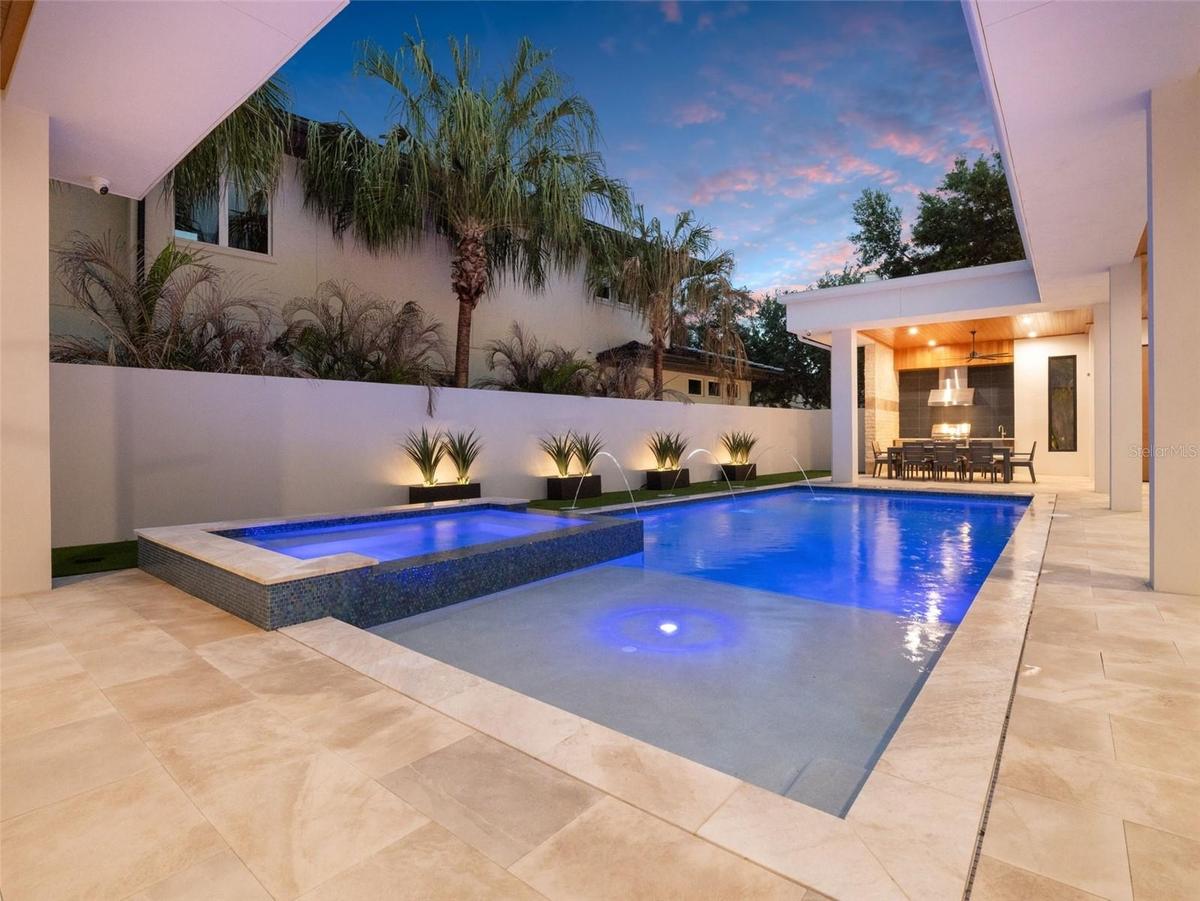 Pool & Spa at Dusk