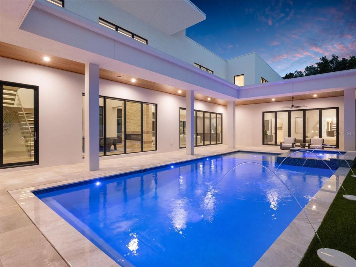 Pool & Spa at Dusk