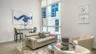 Modern one-bedroom, one-bath pied-a-terre residence designed for a connected, active urban lifestyle
