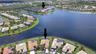 Pie-shaped lot offering added privacy and space.