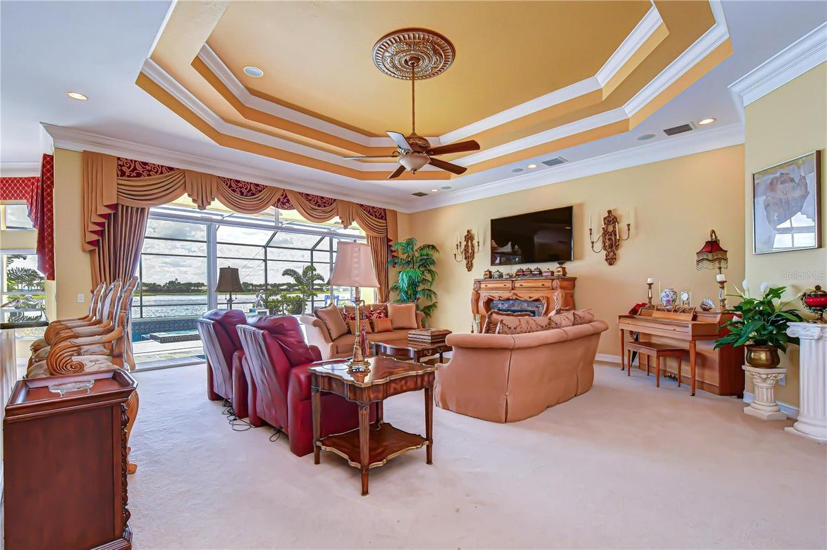 Bright interior enhanced with natural light.