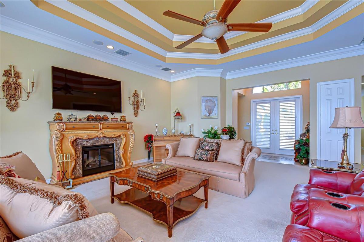 Spacious open-concept living area designed for entertaining.