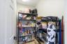 Walk in pantry/storage in laundry room.