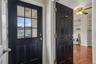 Entry foyer to this 2 family Duplex in a great location...Unit 1 thru the Black door.