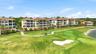 Golf course with rear view