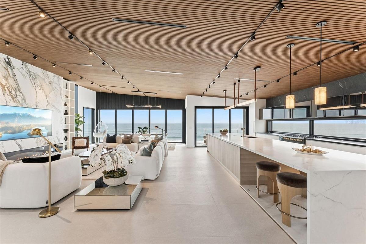 3rd floor living and entertaining space with sweeping Ocean views.