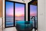 Retreat to your own private spa bath with this view.