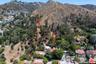 Aerial view looking north with