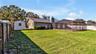 Large back yard and brand new top quality storage shed
