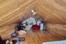 Walk-up finished dormer attic space