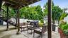Patio area below the deck