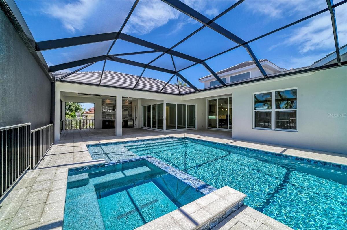 Saltwater pool and spa