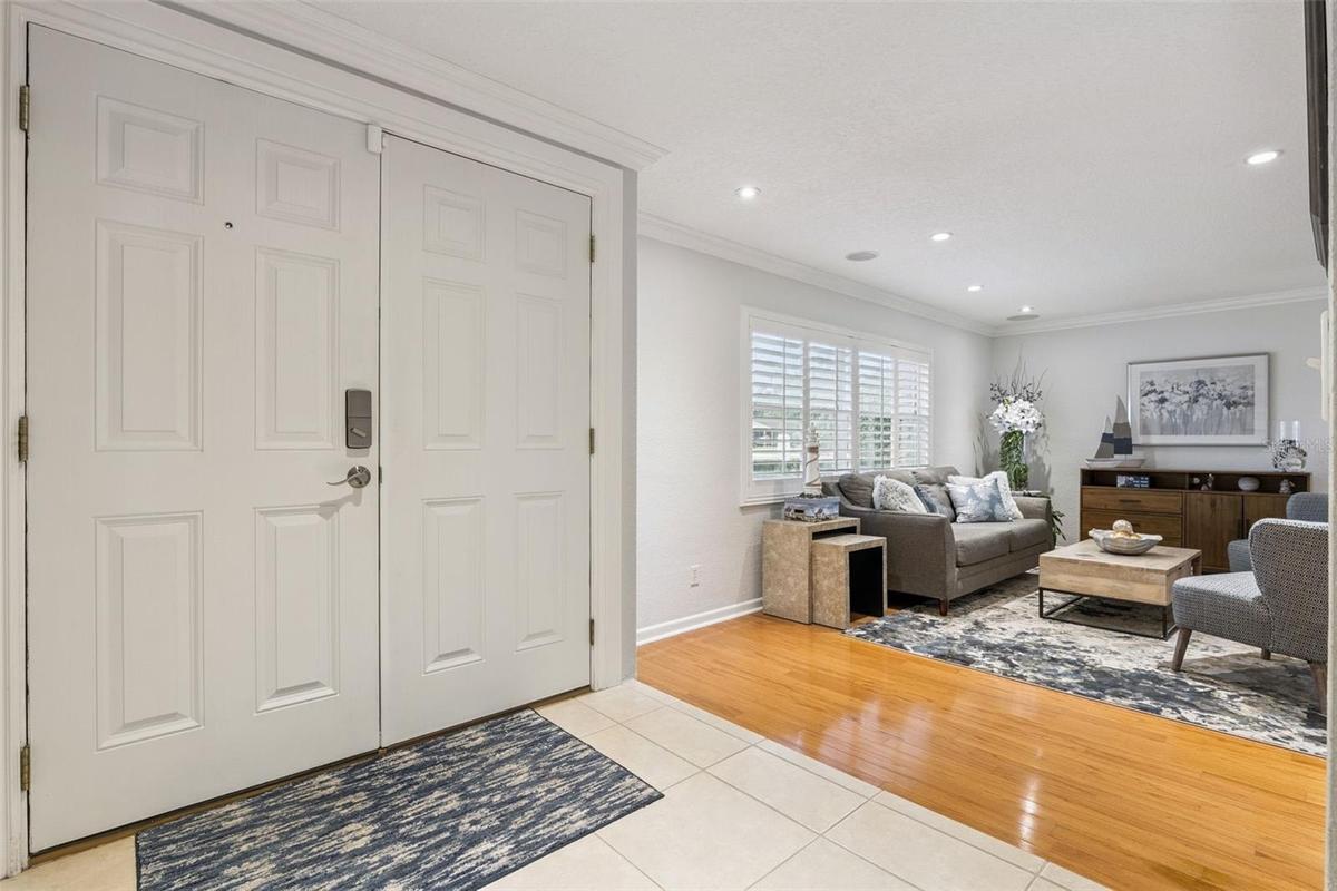 Welcoming foyer