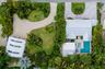Aerial view showing 242 Gladiolus and the adjacent parcel at 240 Gladiolus which is beautifully landscaped and has a large garage.  240 Gladiolus is a