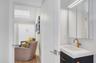 The Casita half bath is just off the main room