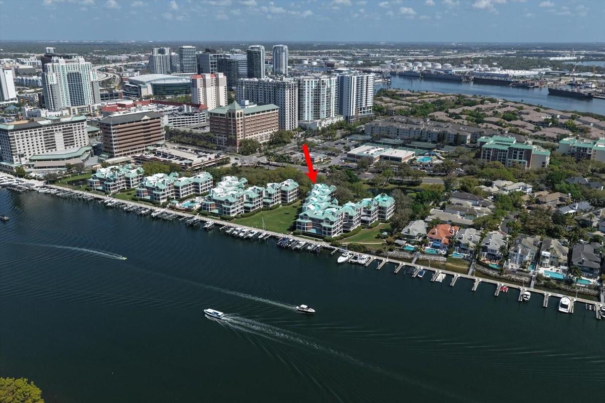 Aerial view of Seddon Channel, Seddon Cove and Harbour Island