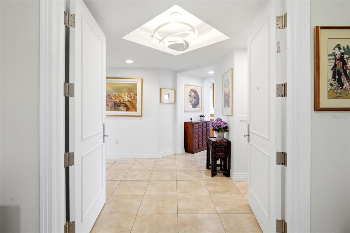 private foyer off elevator