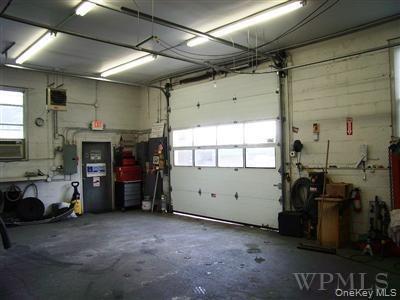 Garage door from the inside