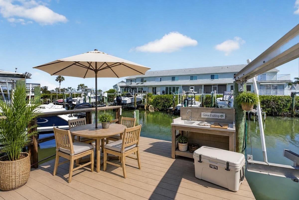Virtually staged dock.