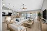 Virtually staged living/dining areas.