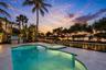 Pool and Water View at Sunset