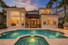 Pool and Water View at Sunset