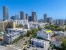 Drone photo showing proximity to downtown