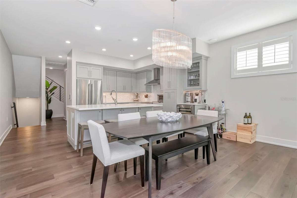 Second floor kitchen and dinning