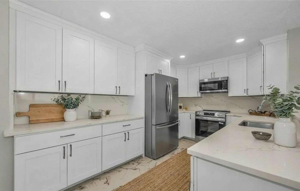 Kitchen with some virtual staging